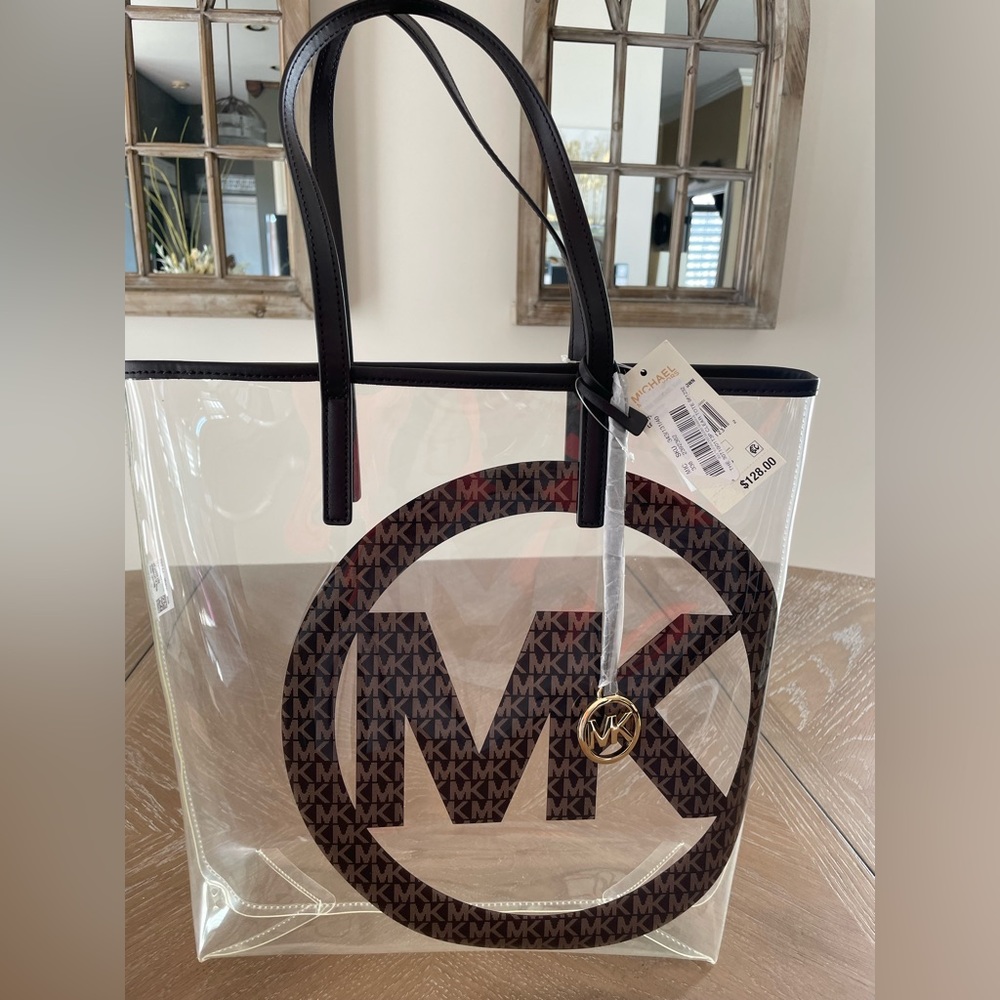 (New) Michael Kors Large Clear Tote